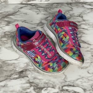 Girls Rainbow Skechers